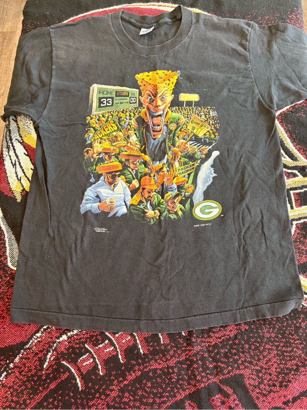Vintage nfl Green Bay packers Salem sportswear large single stitch